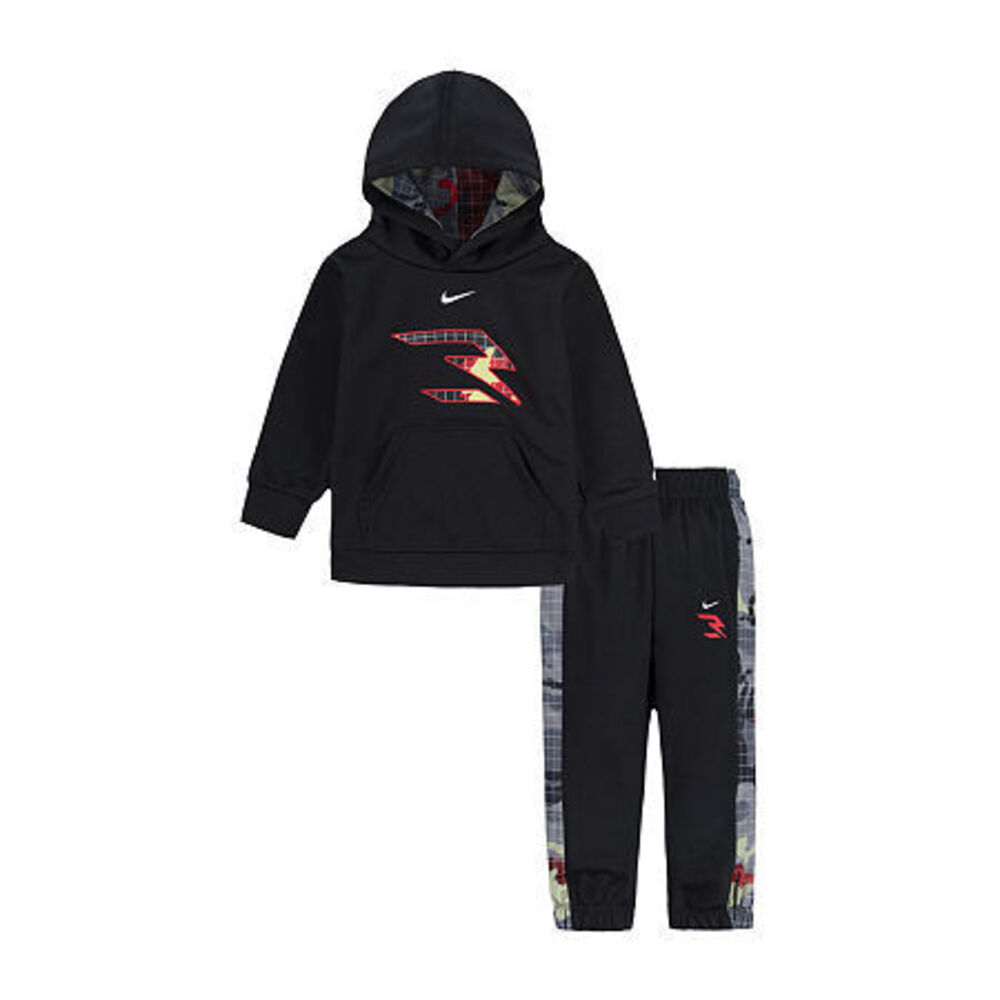 Nike 3BRAND by Russell Wilson Baby Boys 2-pc. Fleece Pant Set, 12 Months, Black - Picture 1 of 1
